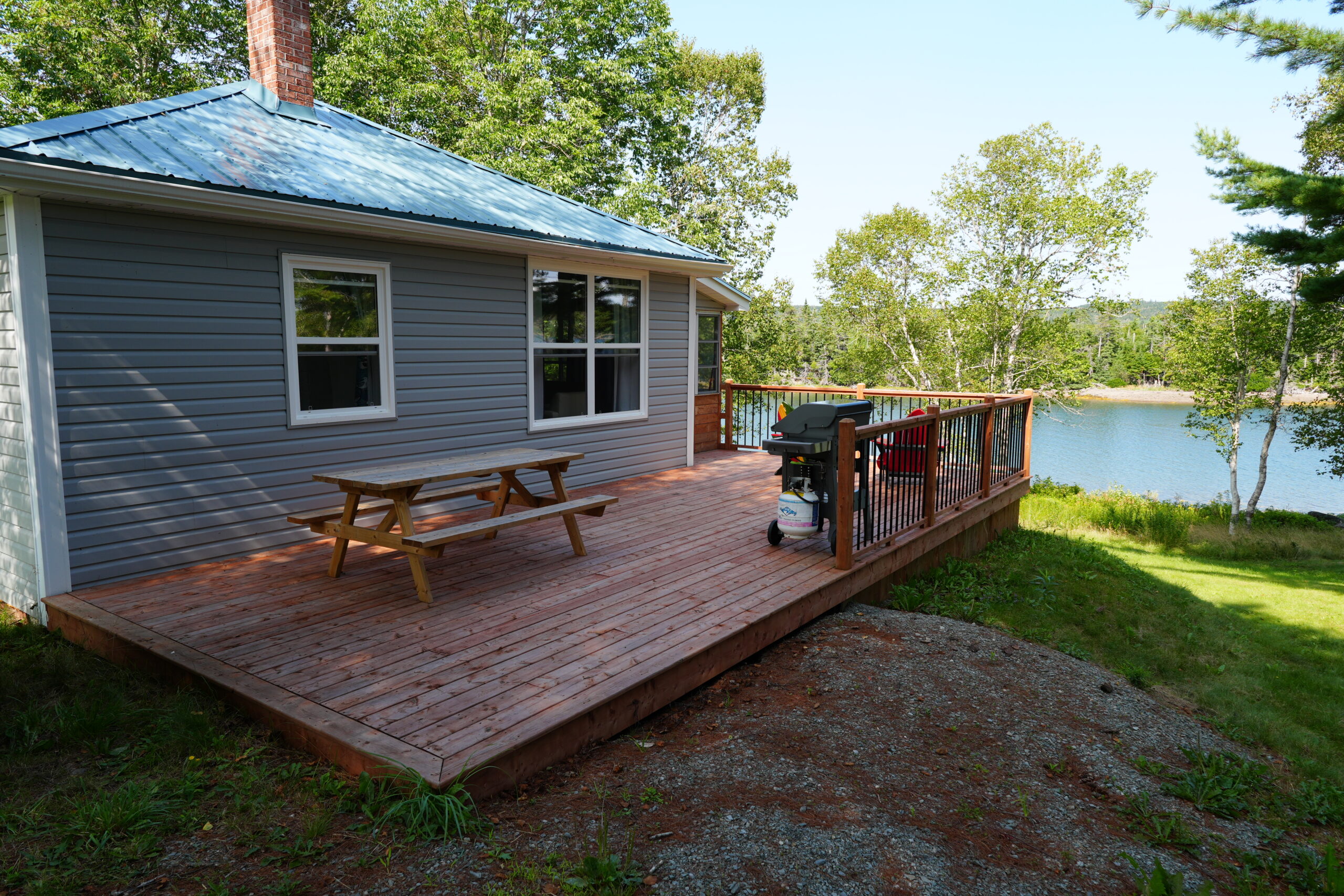Deck of Mussel Cove Cottage