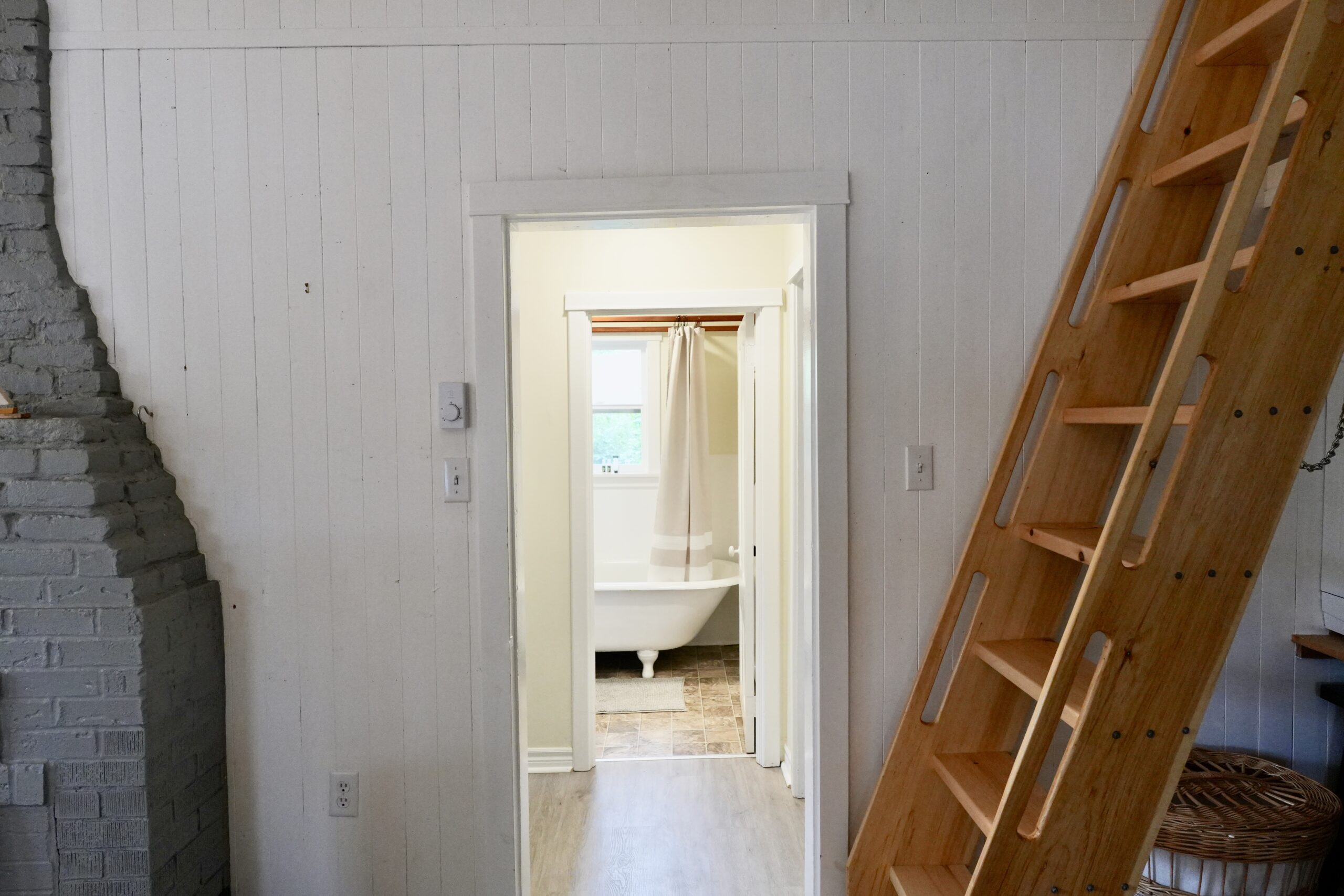 Hallway to Bathroom - Mussel Cove Cottage